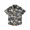 New Orleans Saints NFL Mens Black Floral Button Up Shirt