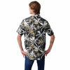 New Orleans Saints NFL Mens Black Floral Button Up Shirt