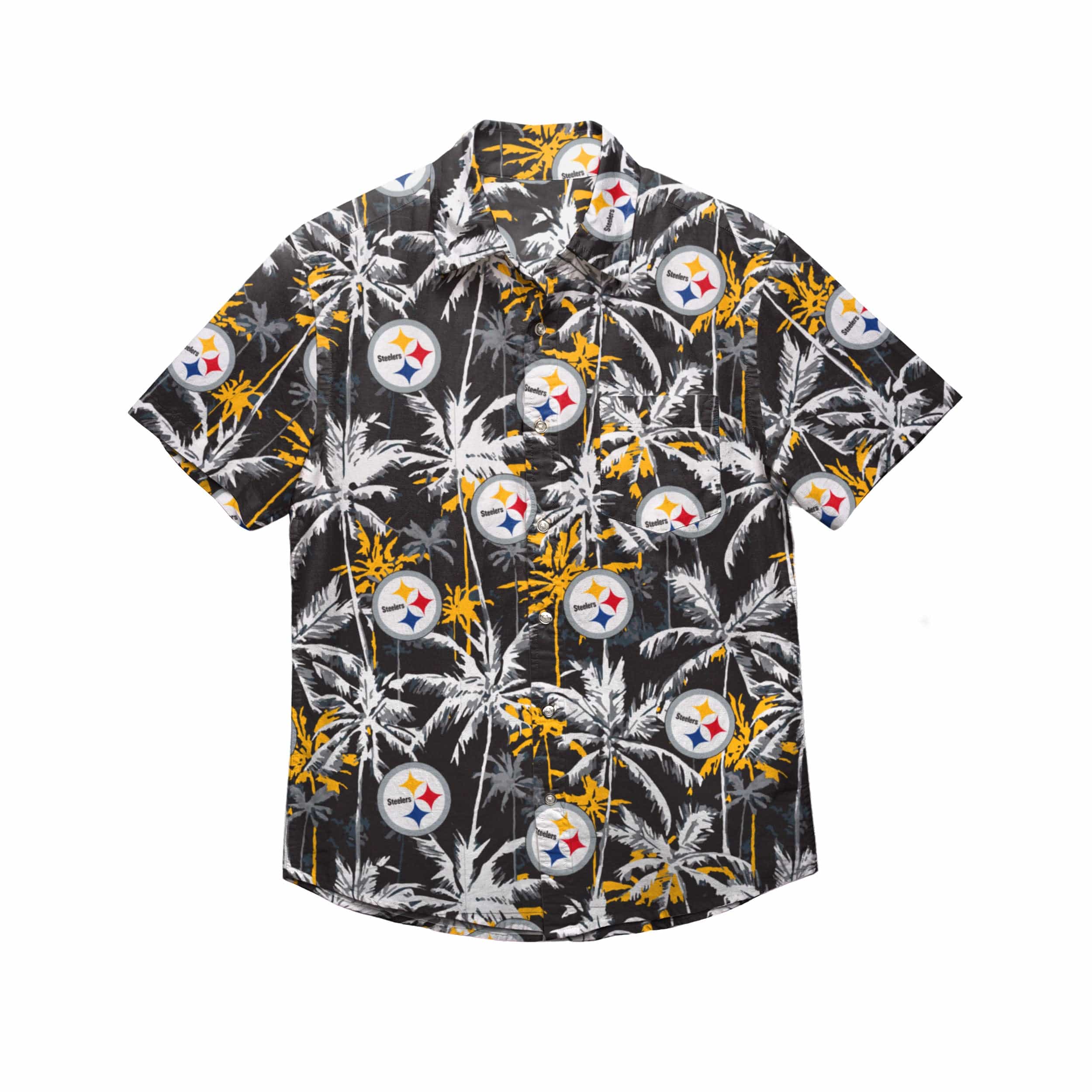 FOCO Cincinnati Bengals NFL Mens Floral Button Up Shirt - L