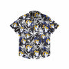 Los Angeles Rams NFL Mens Black Floral Button Up Shirt