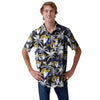 Los Angeles Rams NFL Mens Black Floral Button Up Shirt