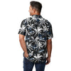 Seattle Seahawks NFL Mens Black Floral Button Up Shirt