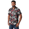 Tampa Bay Buccaneers NFL Mens Black Floral Button Up Shirt