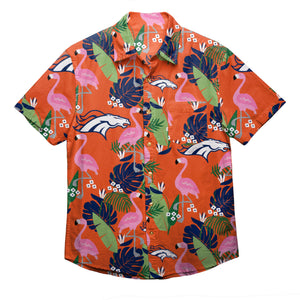 Buffalo Bills Royal Blue Floral Button Up Shirt