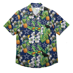 Dallas Cowboys NFL Mens Floral Button Up Shirt