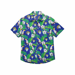 Los Angeles Rams NFL Mens Victory Vacay Hawaiian Shirt - Banantees