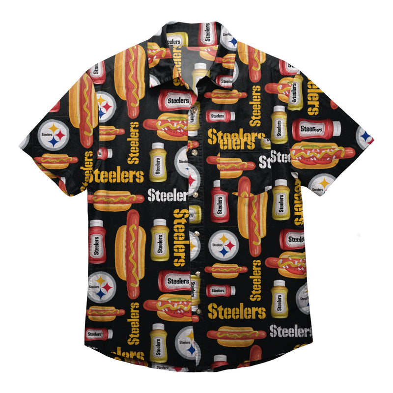 Pittsburgh Steelers NFL Mens Grill Pro Button Up Shirt