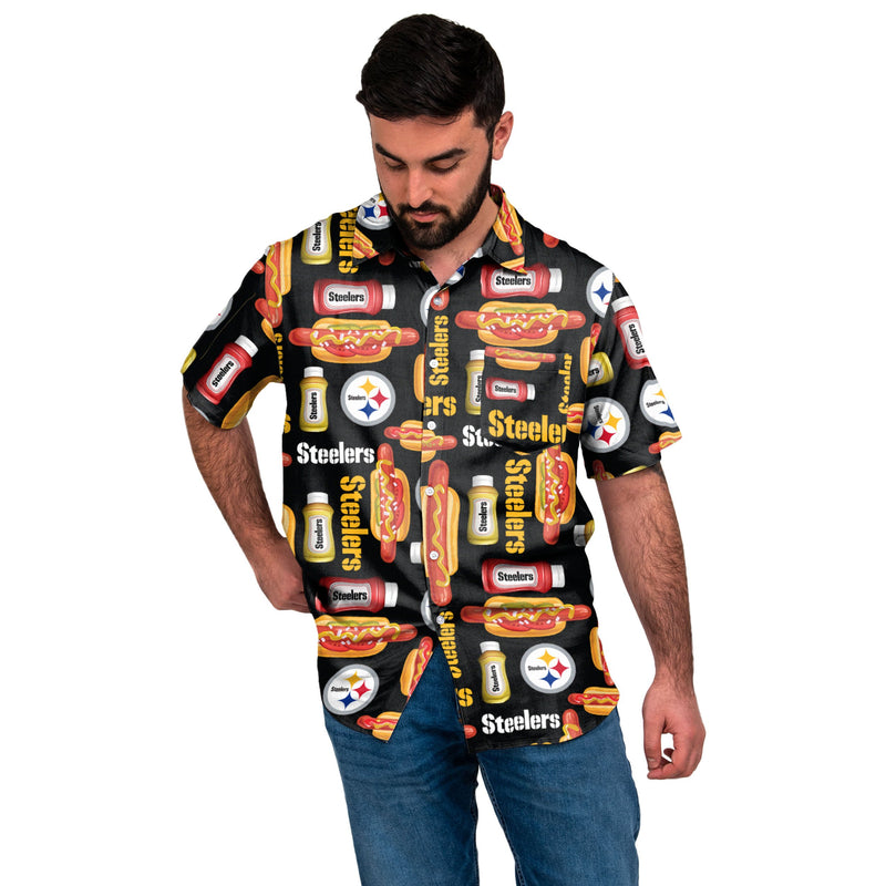 Pittsburgh Steelers NFL Mens Grill Pro Button Up Shirt