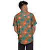 Miami Dolphins NFL Mens Hibiscus Button Up Shirt