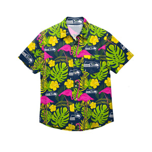 Seattle Seahawks NFL Mens Highlights Button Up Shirt