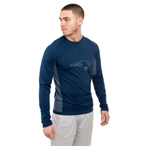 New England Patriots NFL Mens Long Sleeve Performance Pride Shirt