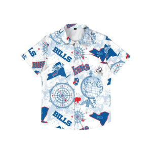 Buffalo Bills NFL Mens Mercader Button Up Shirt