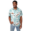 Miami Dolphins NFL Mens Mercader Button Up Shirt