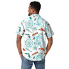 Miami Dolphins NFL Mens Mercader Button Up Shirt