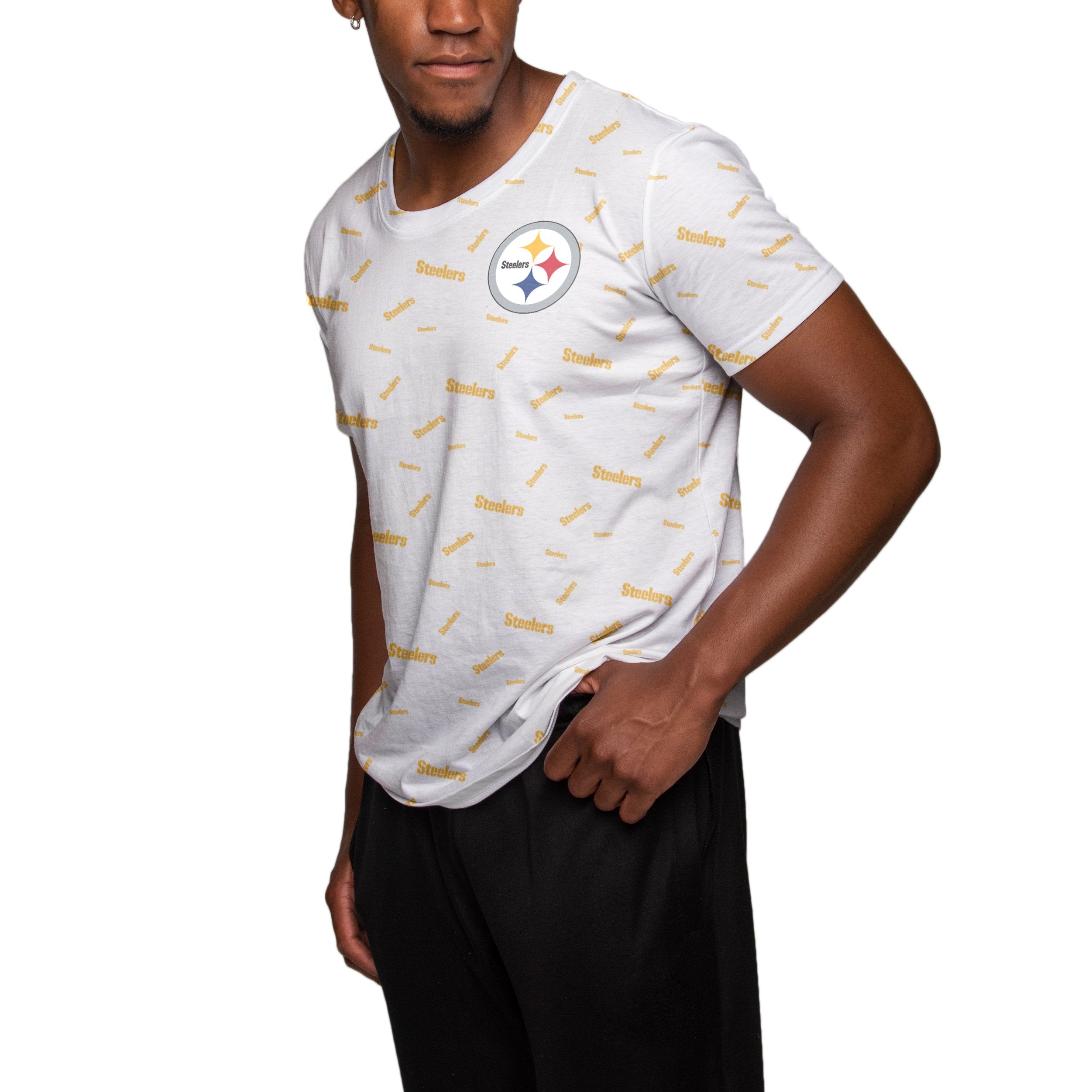 Pittsburgh Steelers Word Mark Sweatshirt (White)