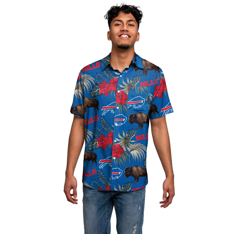 Buffalo Bills Nfl Flamingo Button Up Hawaiian Shirt