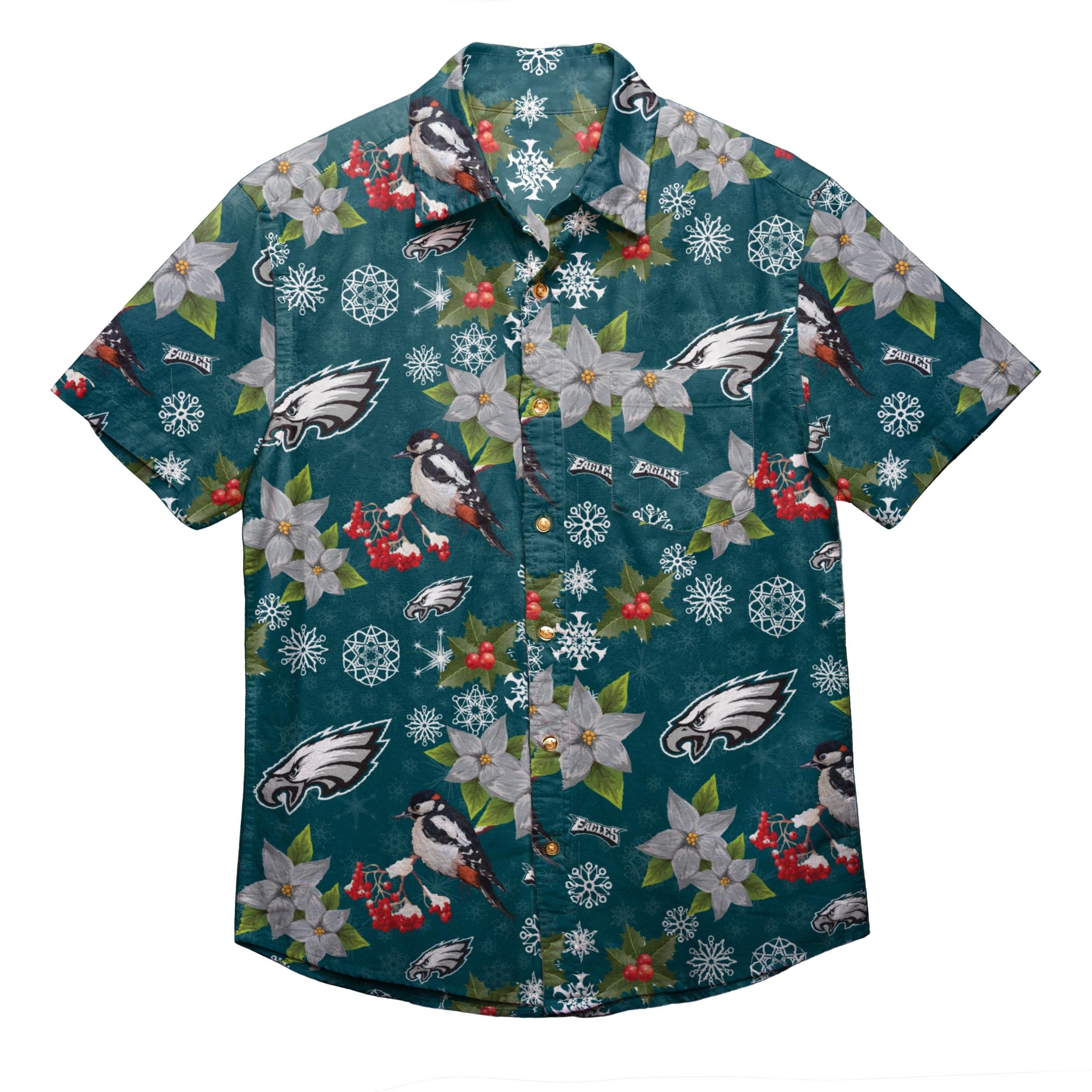 Philadelphia Eagles Hawaiian Short Sleeves Shirt For Big Fans