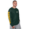 Green Bay Packers NFL Mens Rash Guard Long Sleeve Swim Shirt