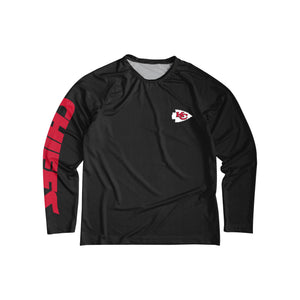 Kansas City Chiefs NFL Mens Rash Guard Long Sleeve Swim Shirt