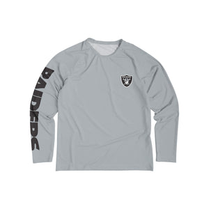 Las Vegas Raiders NFL Mens Rash Guard Long Sleeve Swim Shirt