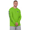 Seattle Seahawks NFL Mens Rash Guard Long Sleeve Swim Shirt