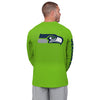 Seattle Seahawks NFL Mens Rash Guard Long Sleeve Swim Shirt