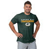 Green Bay Packers NFL Mens Rash Guard Short Sleeve Swim Shirt