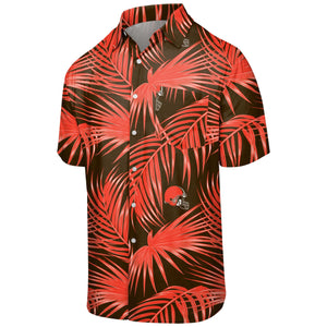Cleveland Browns NFL Mens Hawaiian Button Up Shirt