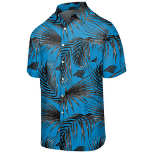Carolina Panthers NFL Mens Hawaiian Button Up Shirt