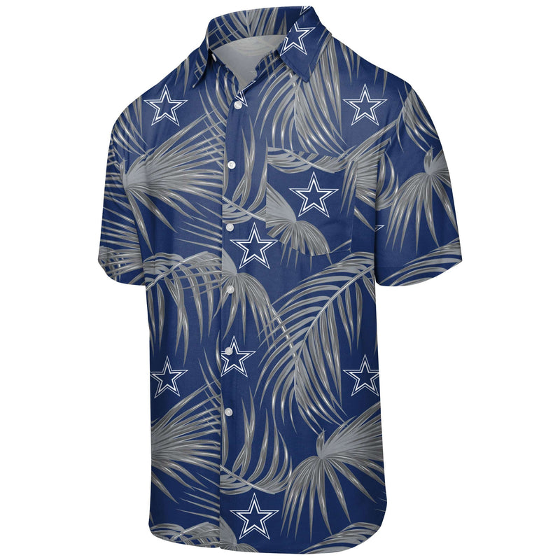 MLB Seattle Mariners Mens Shirt Size M Blue White Hawaiian Floral