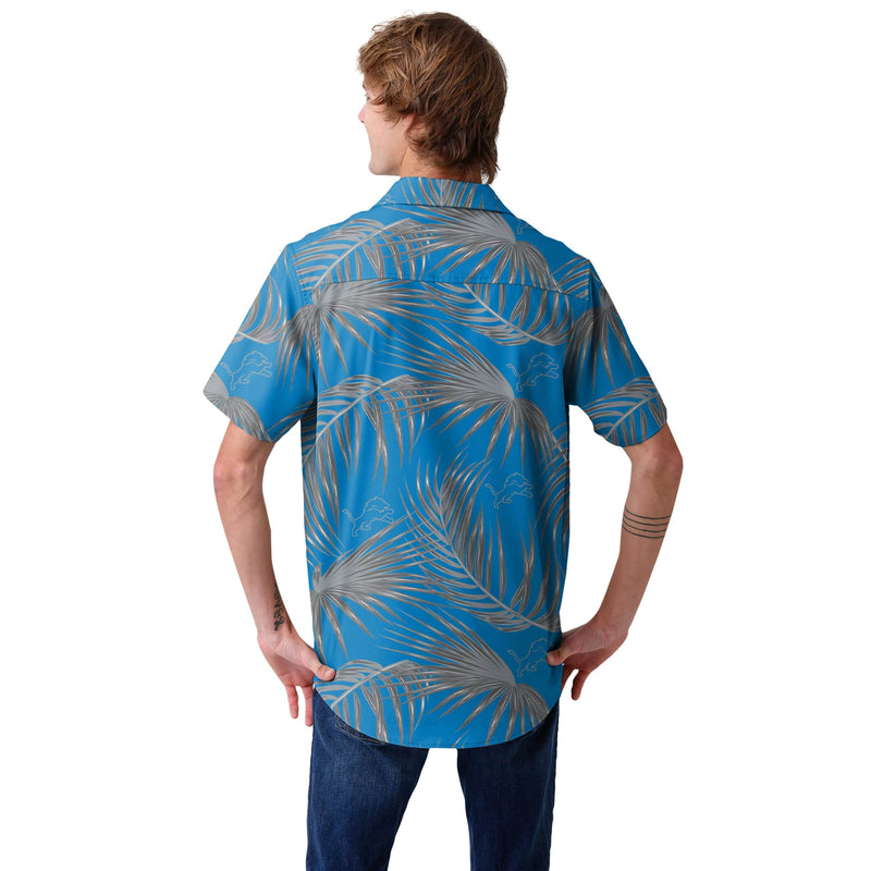 NEW NFL Detroit Lions Special Hawaiian Design Button Shirt Hoodie