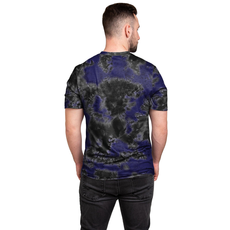 Men's Majestic Blue Carolina Panthers V Tie-Dye Team T-Shirt