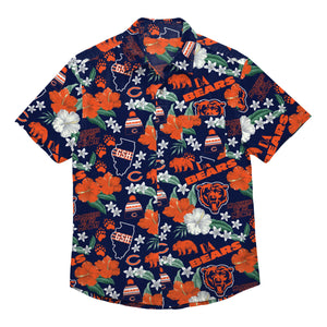 Chicago Bears NFL Mens City Style Button Up Shirt