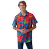 Buffalo Bills NFL Mens Team Color Hibiscus Button Up Shirt