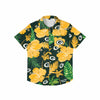 Green Bay Packers NFL Mens Team Color Hibiscus Button Up Shirt