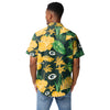 Green Bay Packers NFL Mens Team Color Hibiscus Button Up Shirt