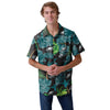 Philadelphia Eagles NFL Mens Team Color Hibiscus Button Up Shirt