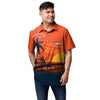 Denver Broncos NFL Mens Tropical Sunset Button Up Shirt