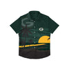 Green Bay Packers NFL Mens Tropical Sunset Button Up Shirt