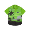 Seattle Seahawks NFL Mens Tropical Sunset Button Up Shirt