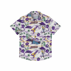 Minnesota Vikings Floral Button Up Shirt - L