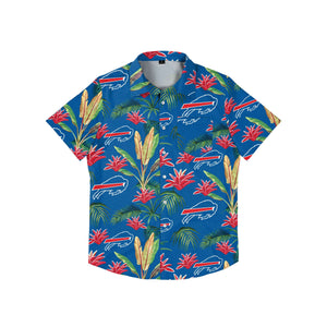 Buffalo Bills NFL Mens Victory Vacay Button Up Shirt