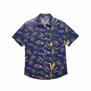 Baltimore Ravens NFL Mens Victory Vacay Button Up Shirt