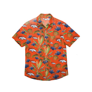 Denver Broncos NFL Mens Victory Vacay Button Up Shirt