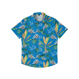 Detroit Lions NFL Mens Victory Vacay Button Up Shirt