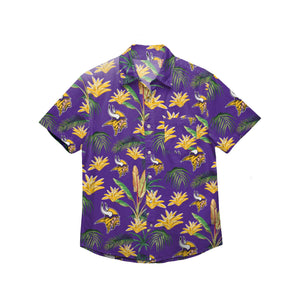 Minnesota Vikings NFL Mens Victory Vacay Button Up Shirt