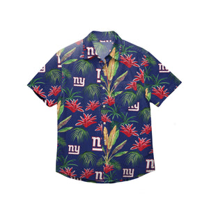 New York Giants NFL Mens Victory Vacay Button Up Shirt