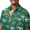 New York Jets NFL Mens Victory Vacay Button Up Shirt