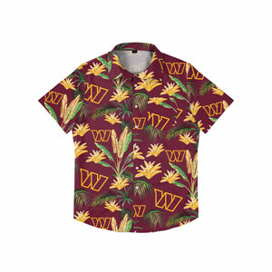 Washington Commanders NFL Mens Victory Vacay Button Up Shirt