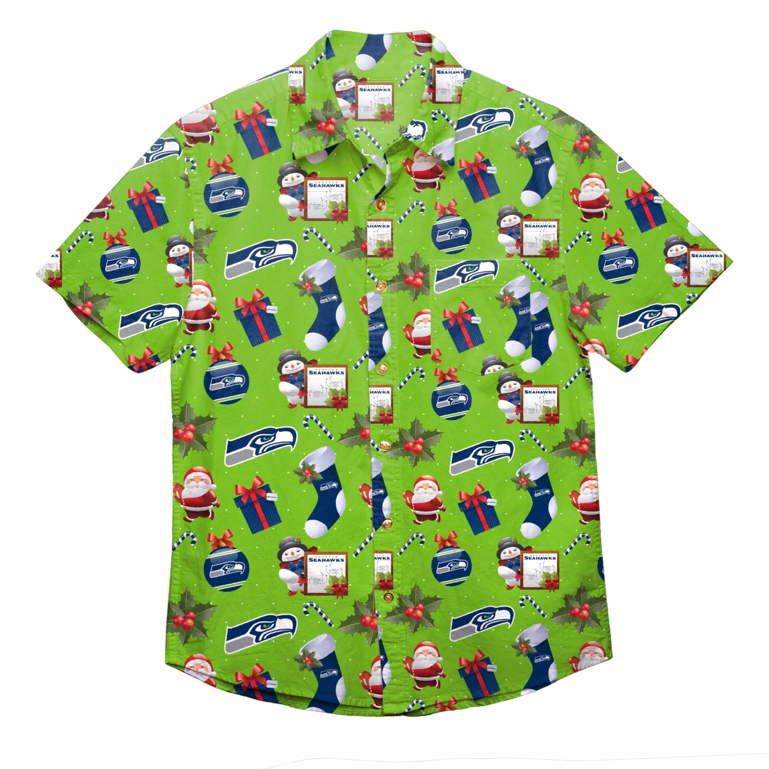 seahawks button down shirt